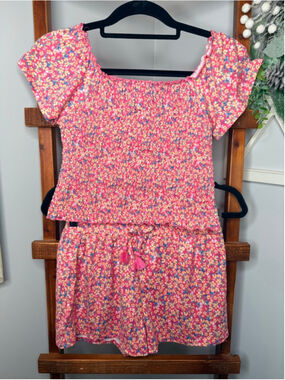 btween Girls 2-Piece Floral Set – Size 14 (fits like size 12)